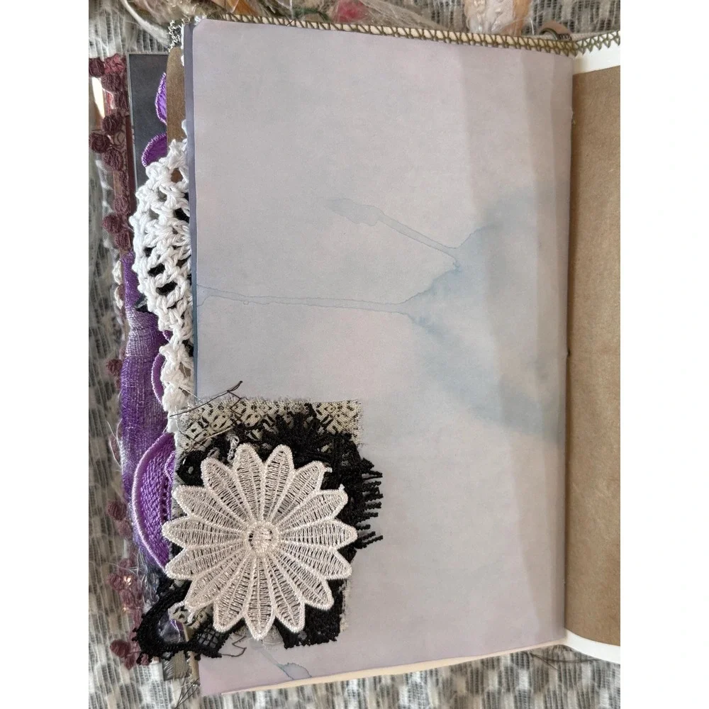 Vintage Cabinet Card Front & Applique Junk Journal
